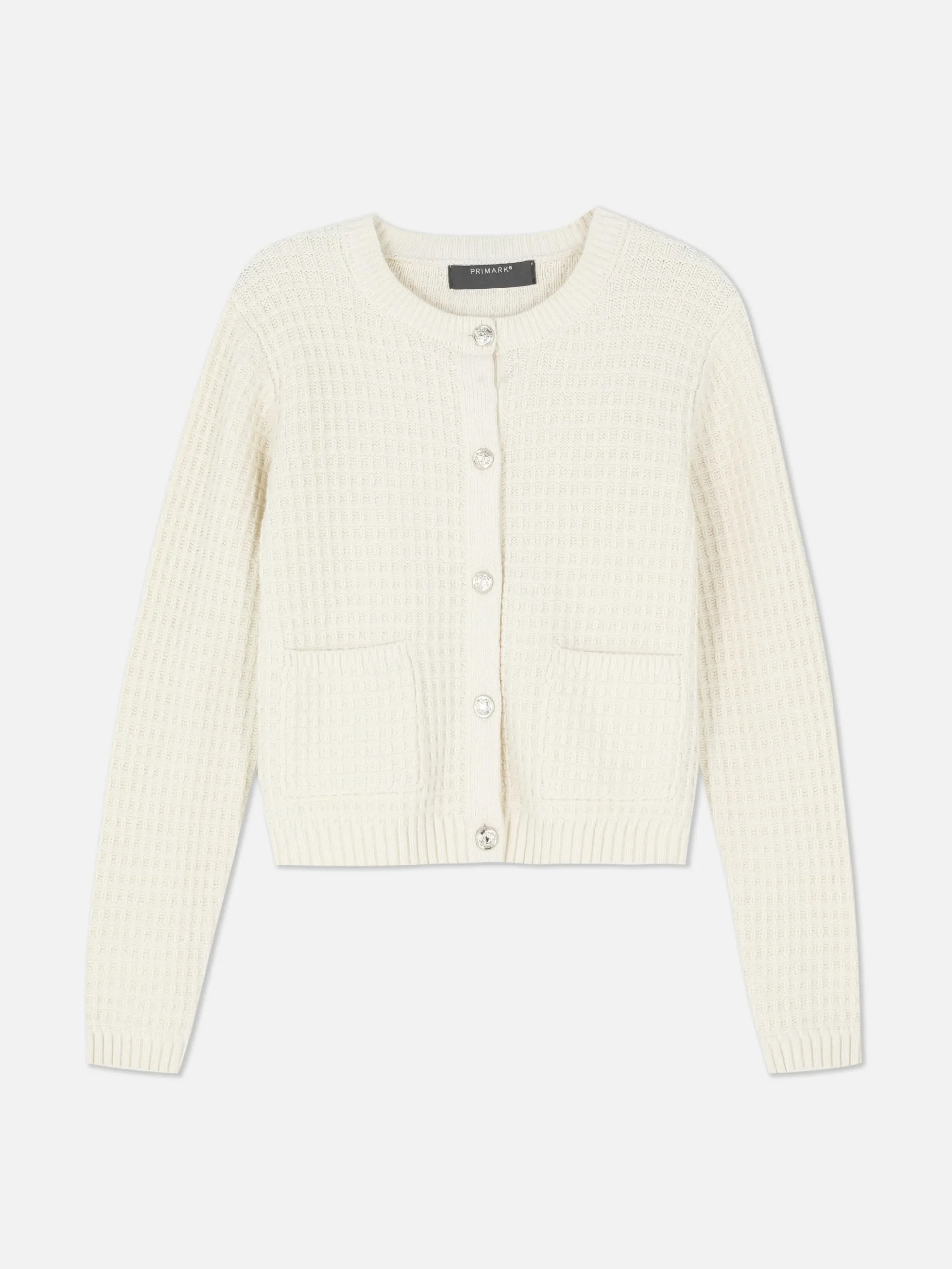 Cárdigan De Punto Gofrado