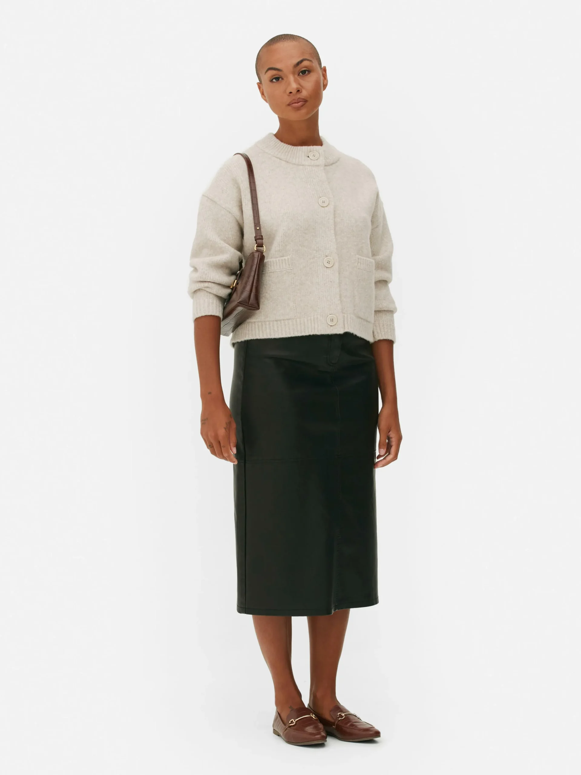 Cárdigan Holgado Con Botones Delanteros