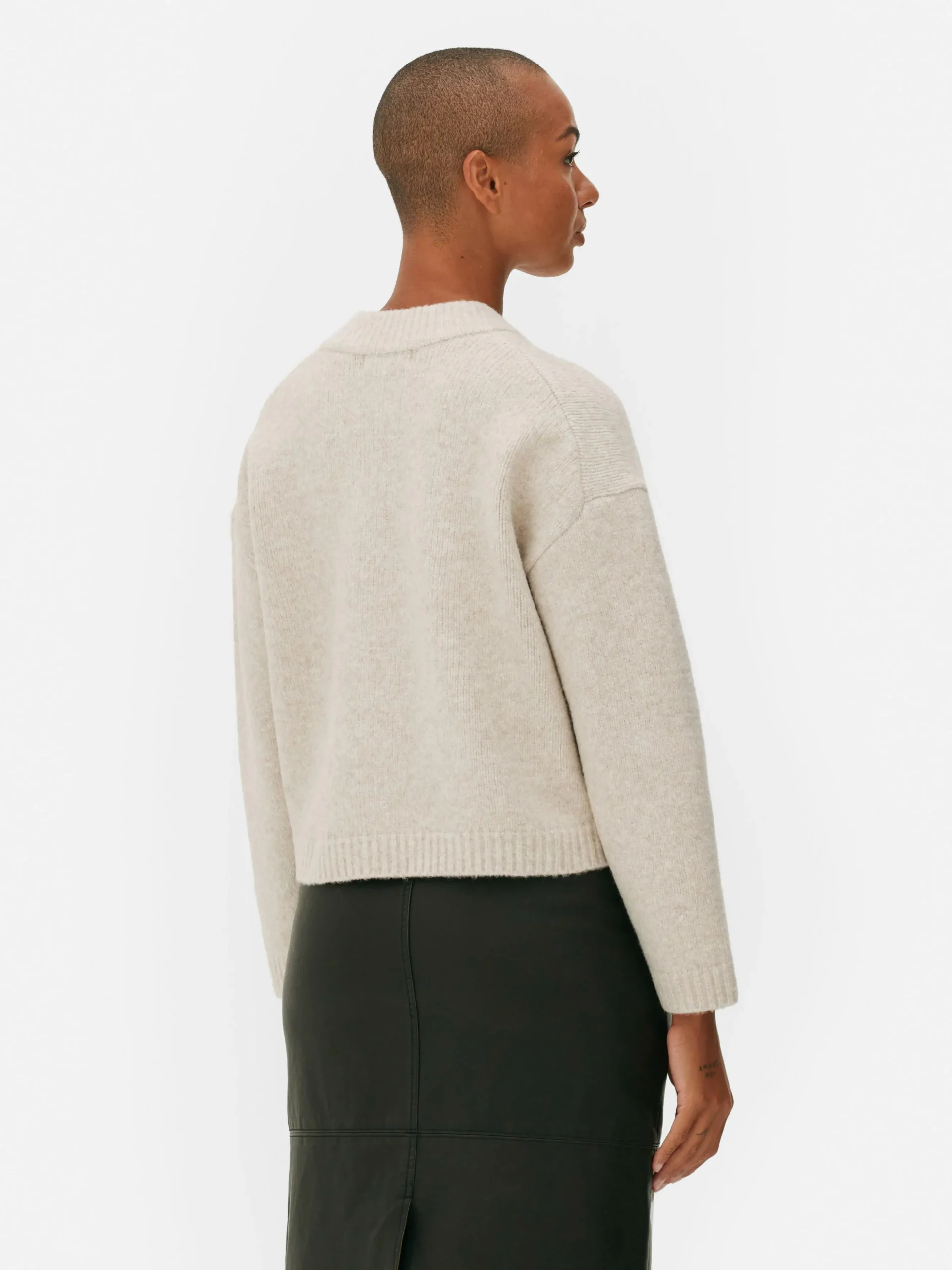 Cárdigan Holgado Con Botones Delanteros