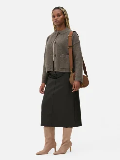 Cárdigan Holgado Con Botones Delanteros