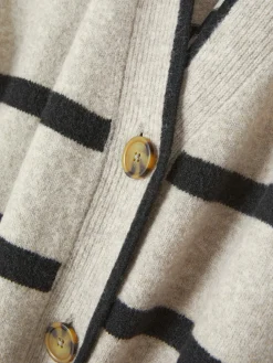 Cárdigan Largo A Rayas