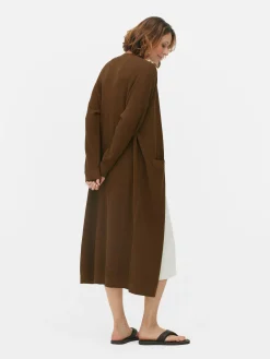 Cárdigan Largo Acanalado