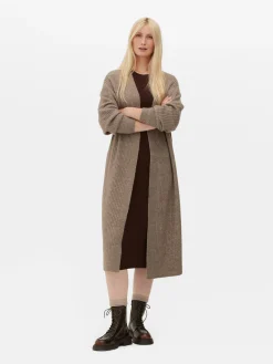 Cárdigan Largo Acanalado