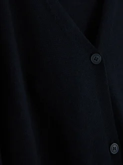 Cárdigan Largo Con Botones