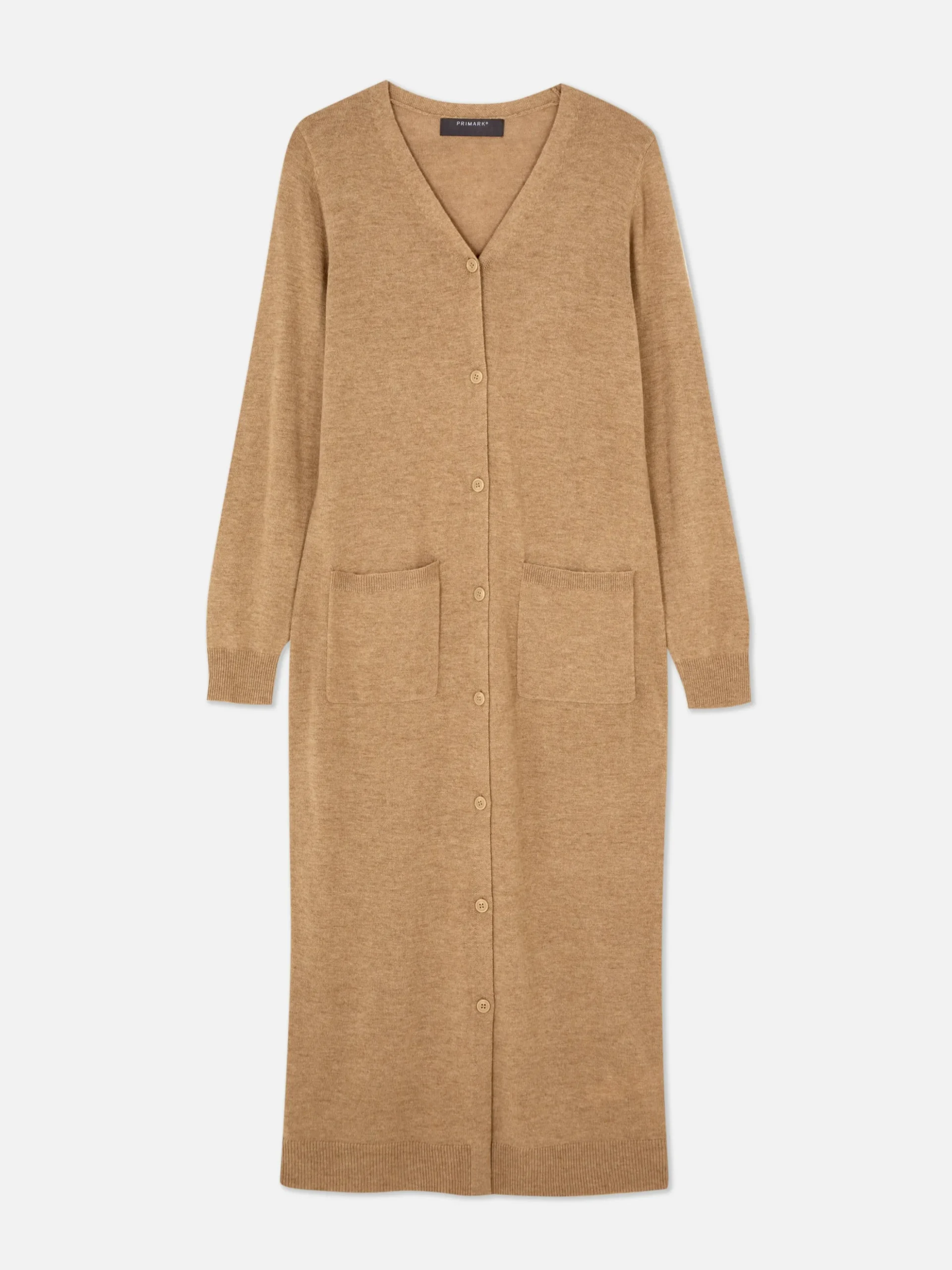 Cárdigan Largo Con Botones