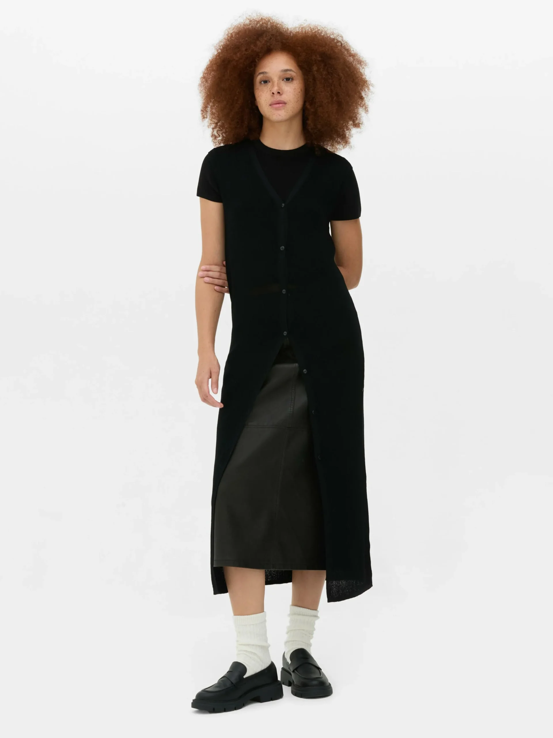 Cárdigan Largo Sin Mangas