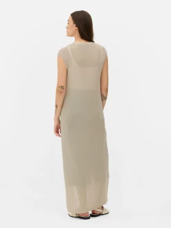 Cárdigan Largo Sin Mangas