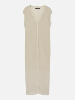 Cárdigan Largo Sin Mangas