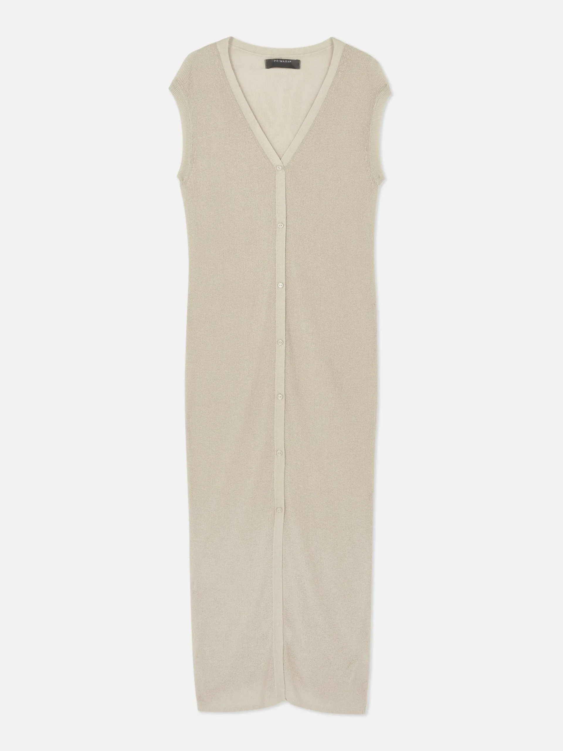 Cárdigan Largo Sin Mangas