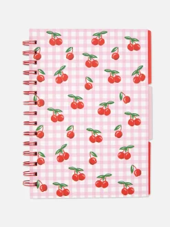 Cuaderno A5 Con Diseño De Cerezas