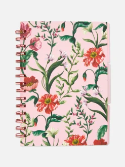 Cuaderno Tamaño A5 Con Diseño Floral