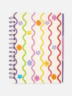 Cuaderno Tamaño A5 Con Diseño Floral De Estilo Retro