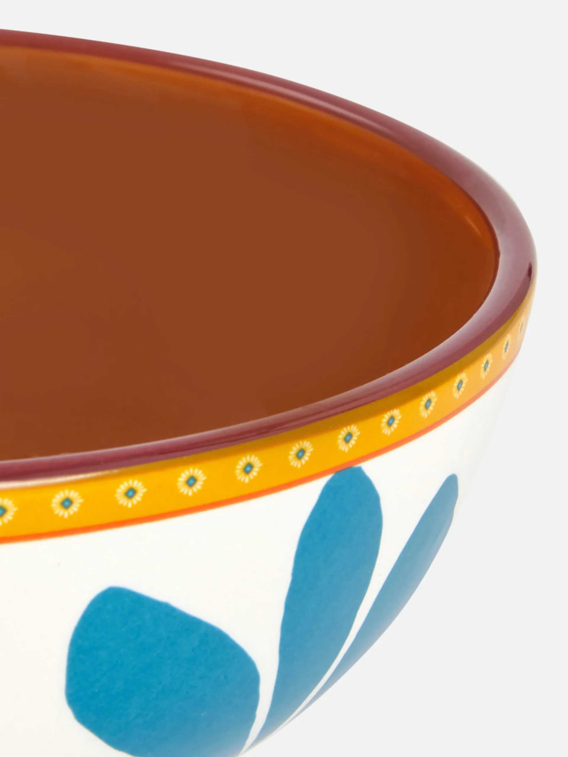 Cuenco De Cereales Decorado Con Flores