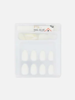 De PS... Uñas Postizas Almendradas Brillantes De PS...