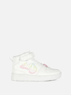 Deportivas Altas Con Mariposa Con Efecto Degradado