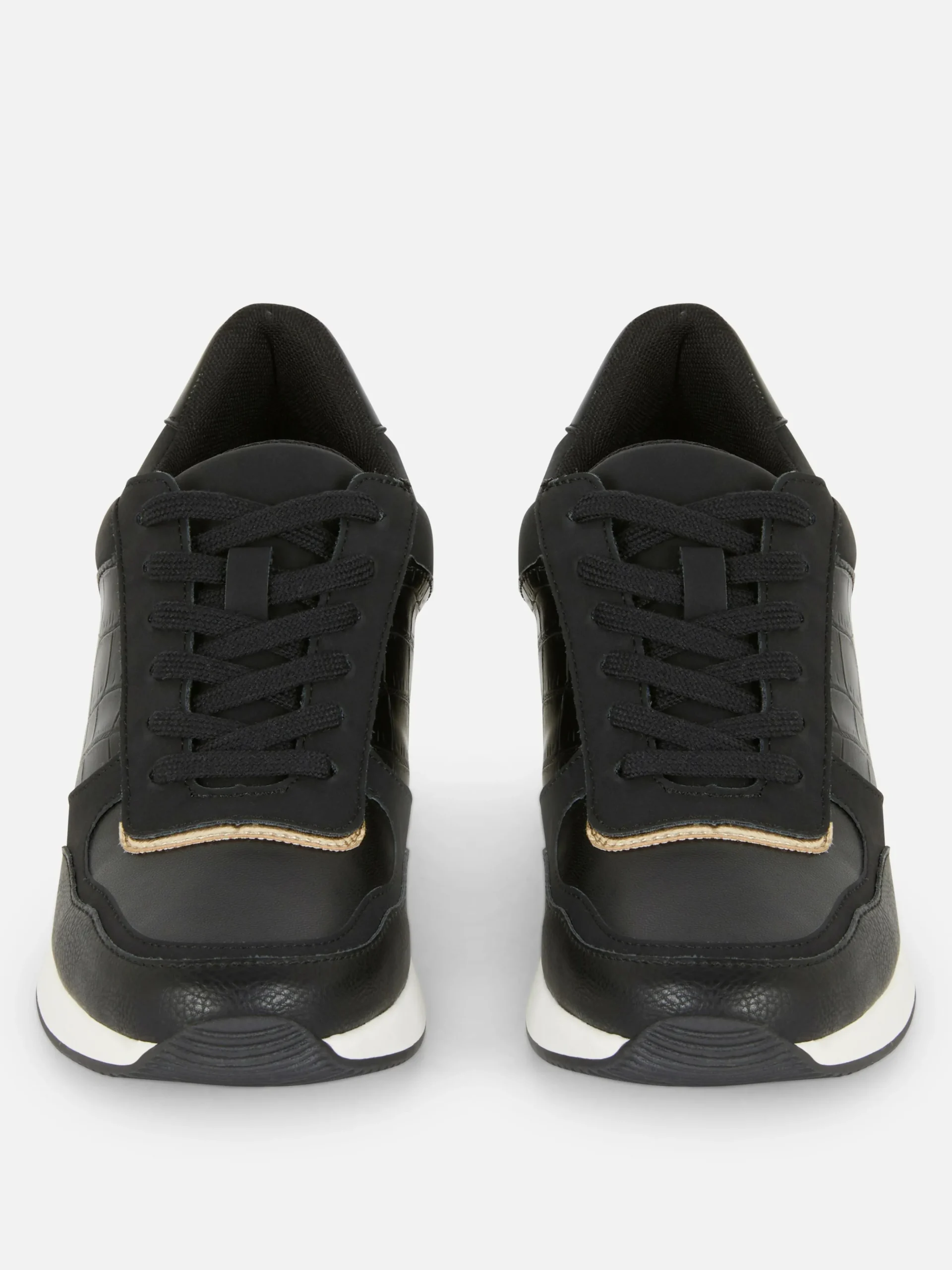 Deportivas De Cuña Con Cordones