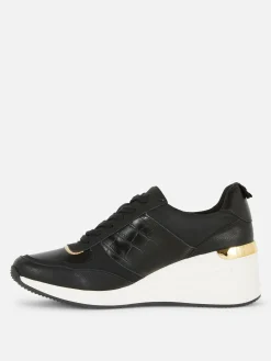 Deportivas De Cuña Con Cordones