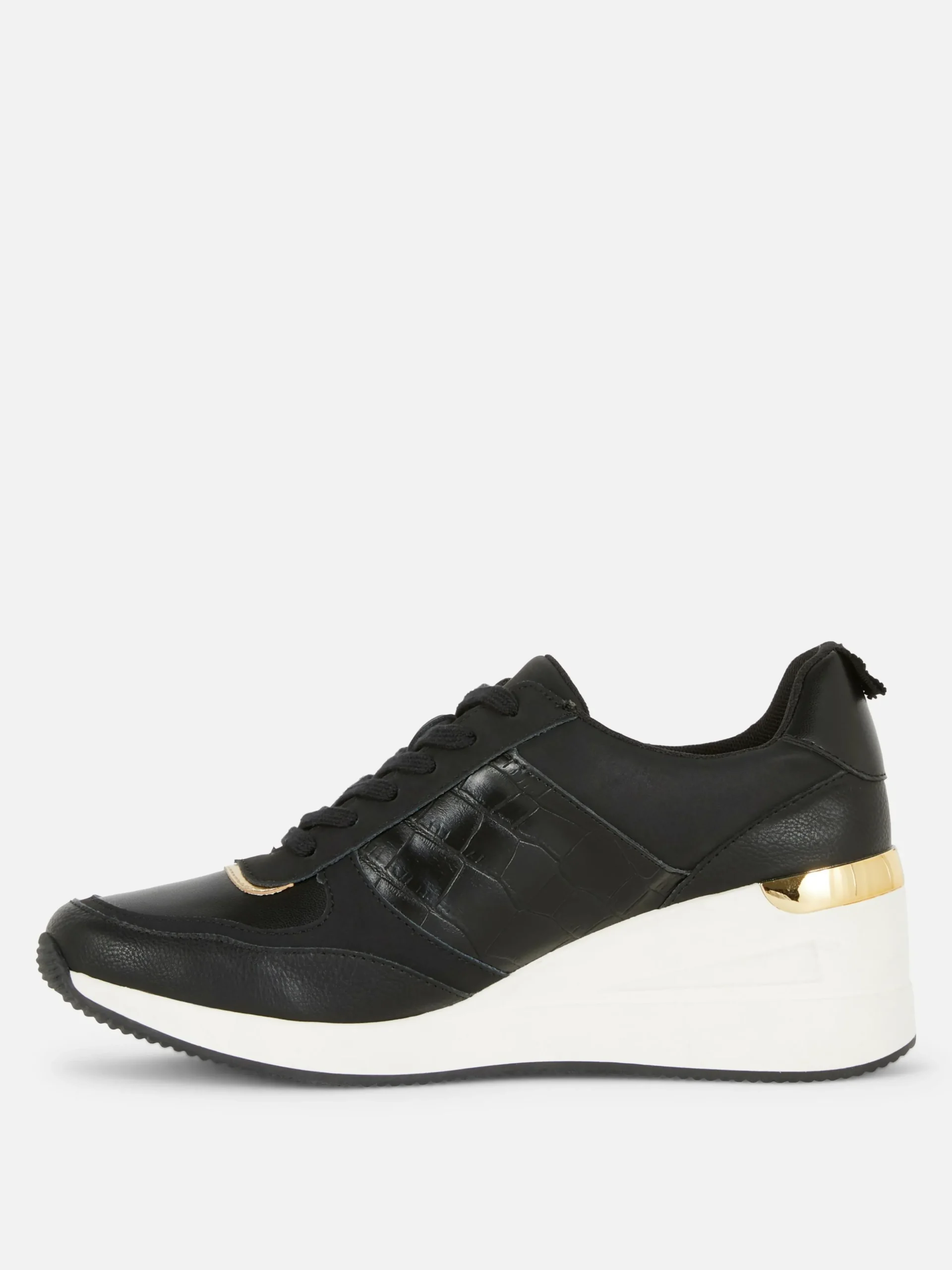 Deportivas De Cuña Con Cordones