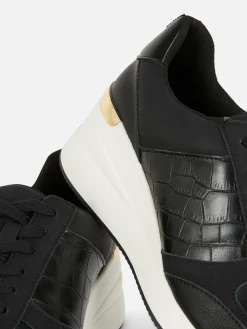 Deportivas De Cuña Con Cordones