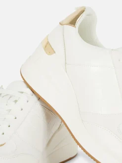 Deportivas De Cuña Con Cordones