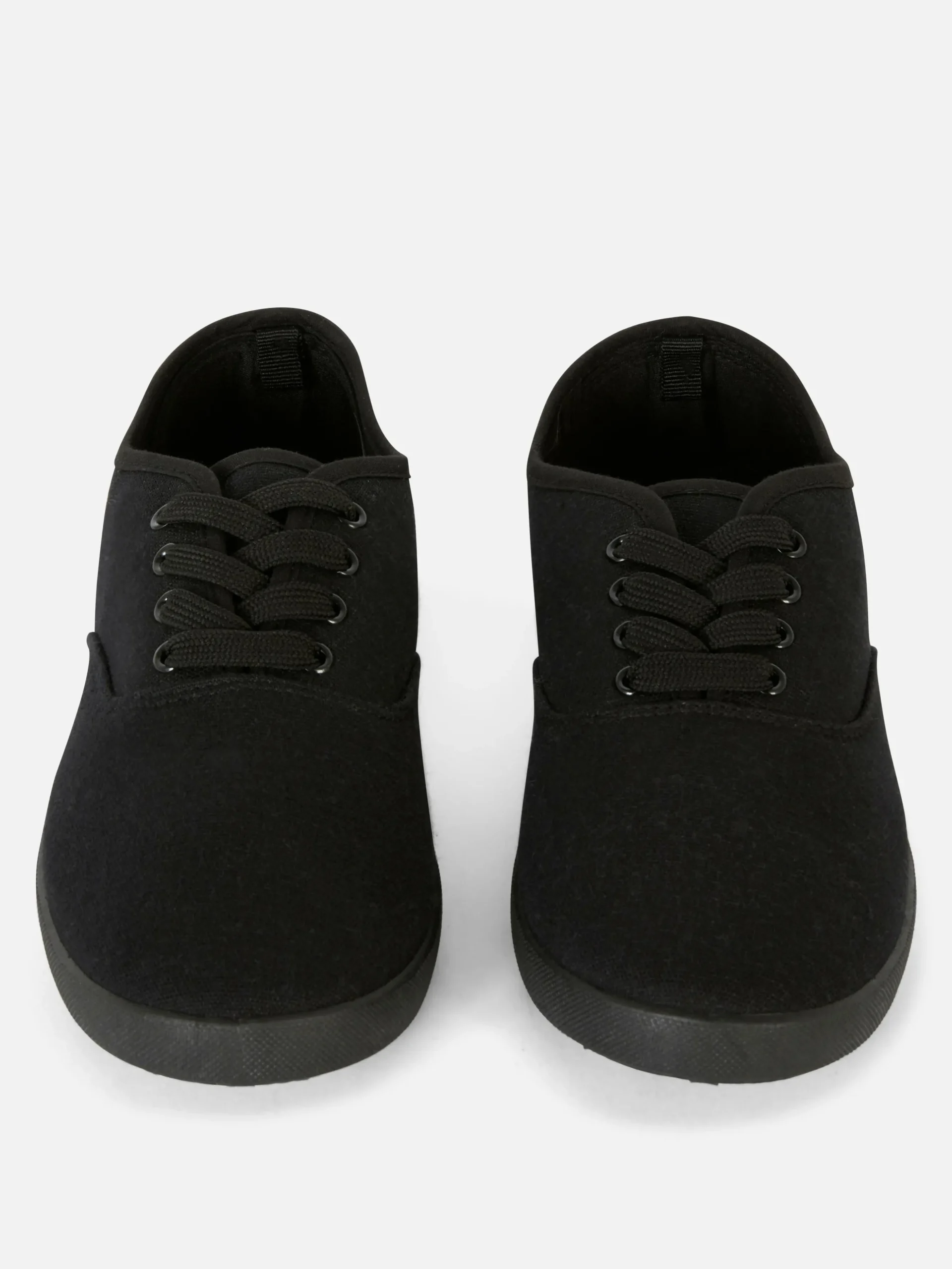 Deportivas De Lona Con Cordones