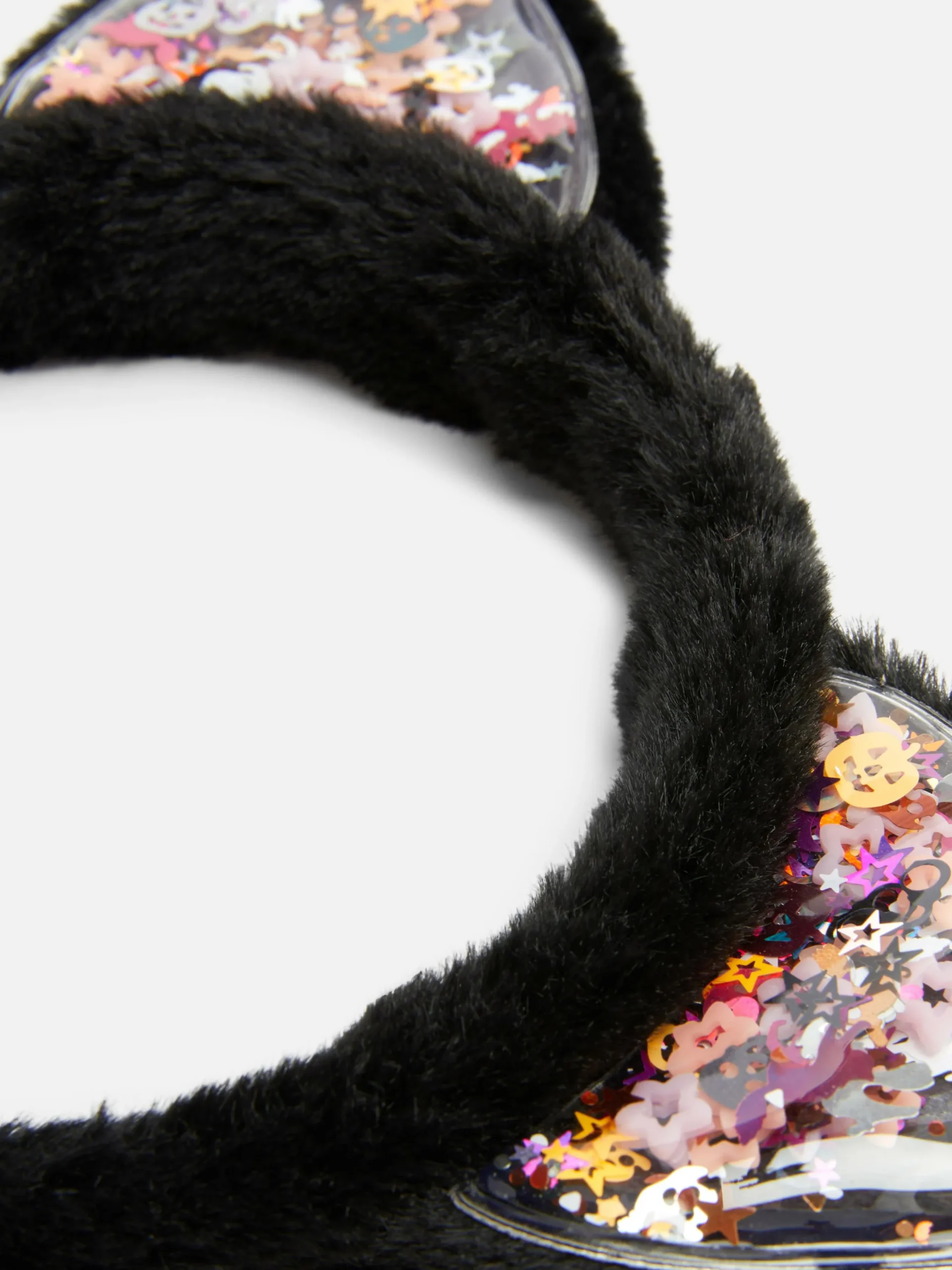 Diadema Con Orejas De Gato De Pelo Para Halloween