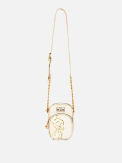 Disney’s Bambi Gold-Toned Embellished Phone Bag