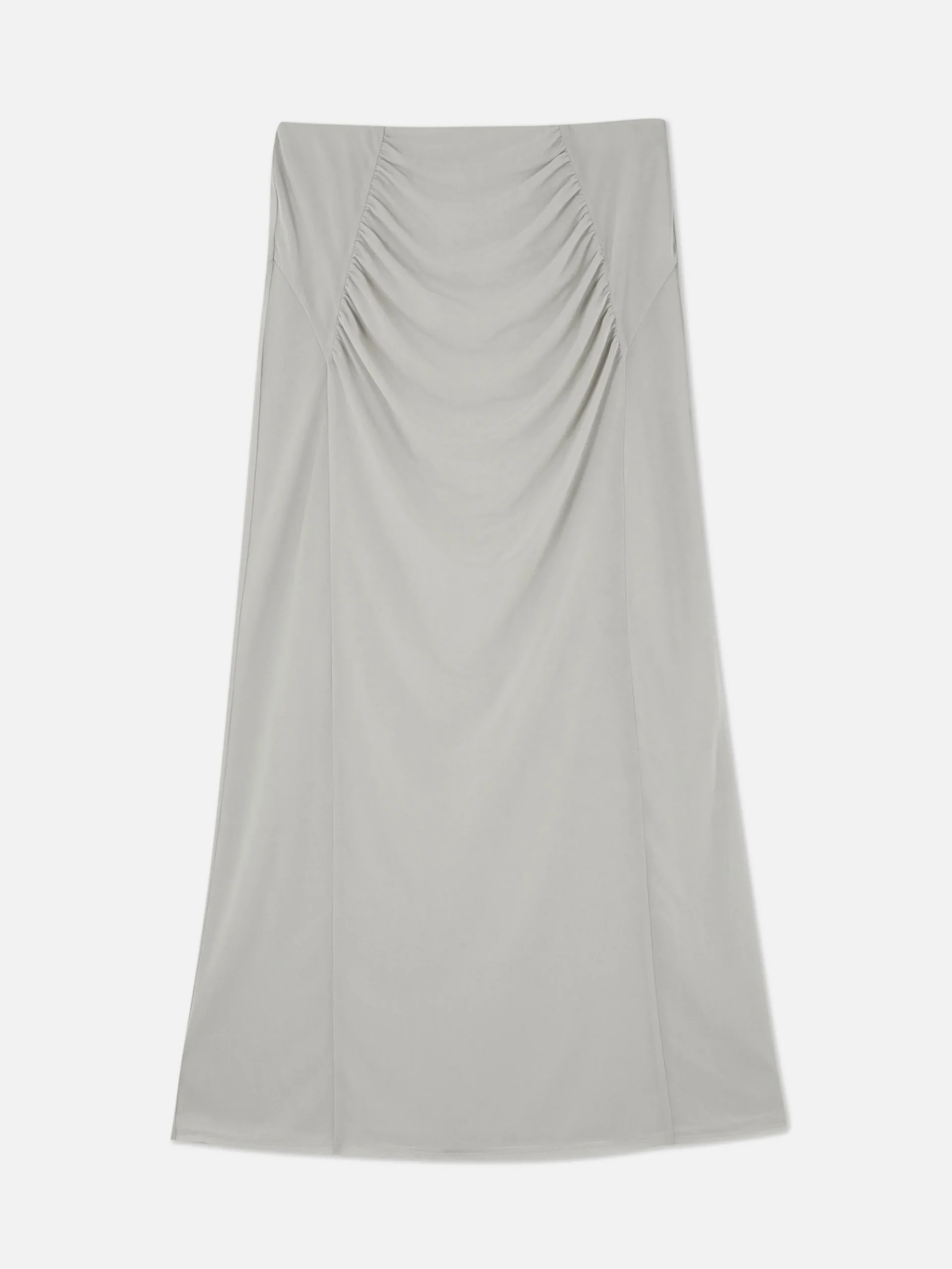 Falda Midi Con Superposición De Malla Combinable