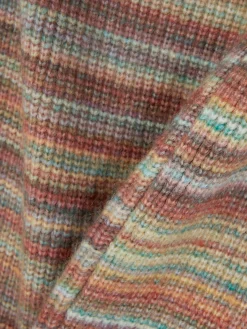 Falda Midi De Punto A Rayas De Rita Ora