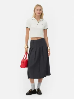 Falda Midi Plisada De Rita Ora