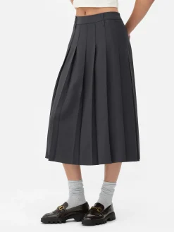 Falda Midi Plisada De Rita Ora