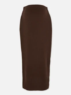 Falda Midi Premamá De Punto