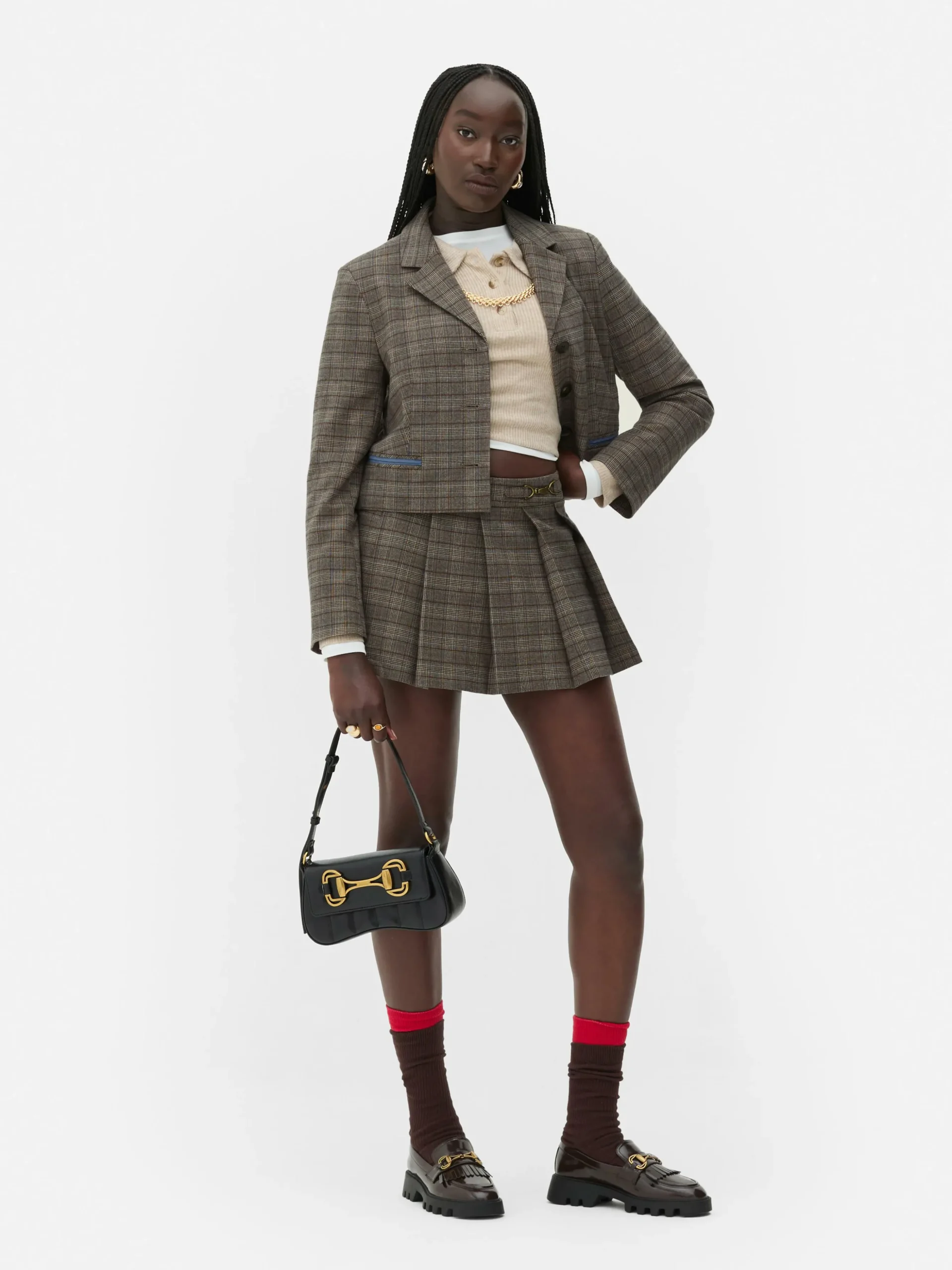 Falda Pantalón Corta A Cuadros De Rita Ora