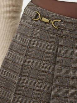 Falda Pantalón Corta A Cuadros De Rita Ora