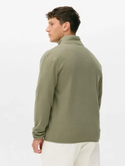 Forro Polar Con Cremallera Y Cuello Chimenea