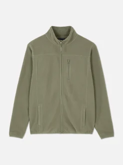 Forro Polar Con Cremallera Y Cuello Chimenea