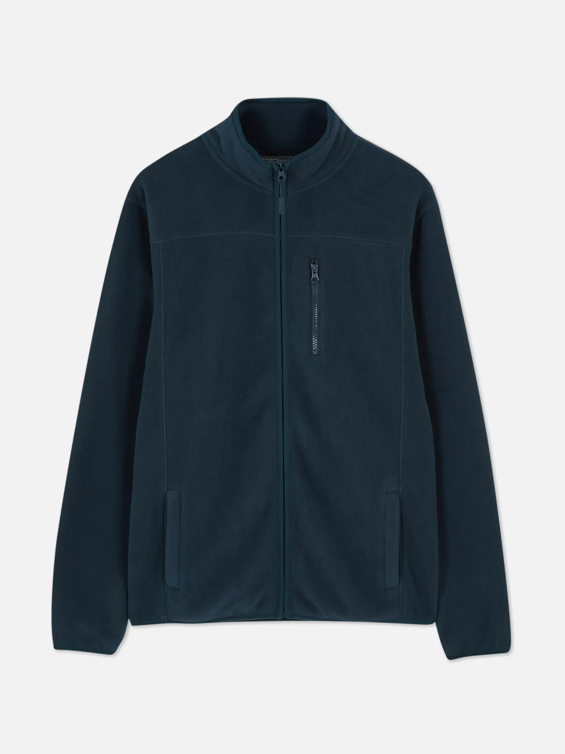 Forro Polar Con Cremallera Y Cuello Chimenea