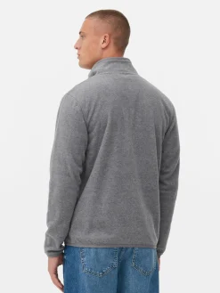 Forro Polar Con Cremallera Y Cuello Chimenea