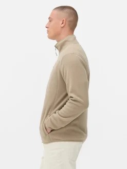 Forro Polar Con Cremallera Y Cuello Chimenea