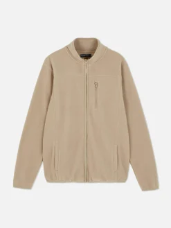 Forro Polar Con Cremallera Y Cuello Chimenea