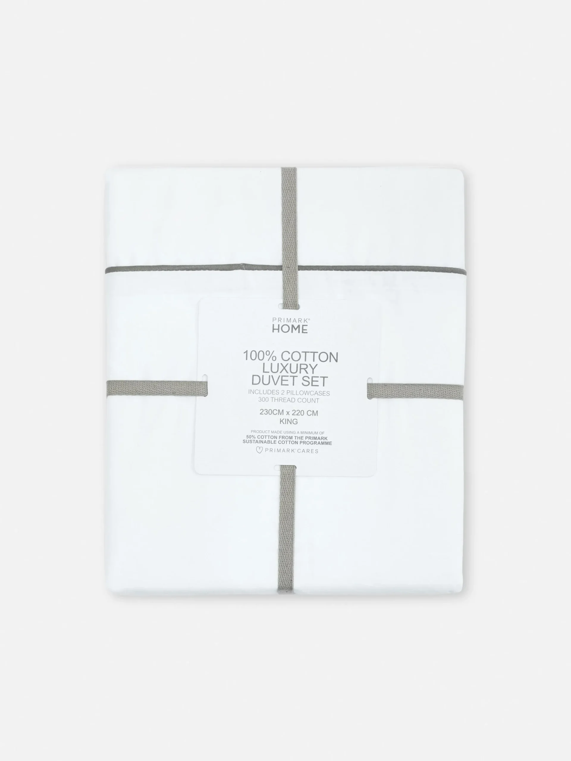 Funda Nórdica Blanca Con Ribete Para Cama King