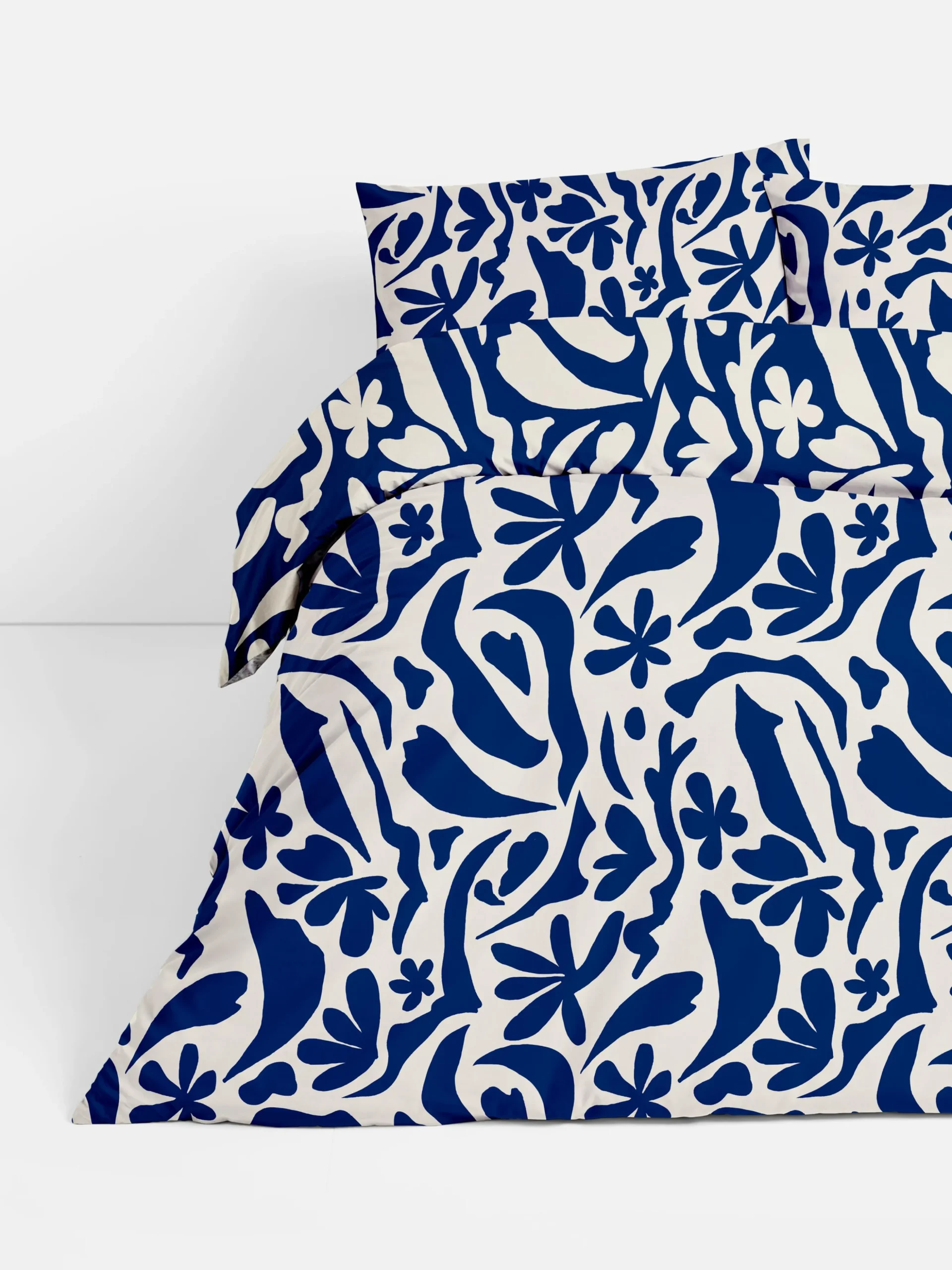 Funda Nórdica Con Hojas Abstractas Para Cama Doble