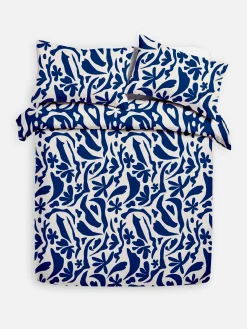 Funda Nórdica Con Hojas Abstractas Para Cama Doble