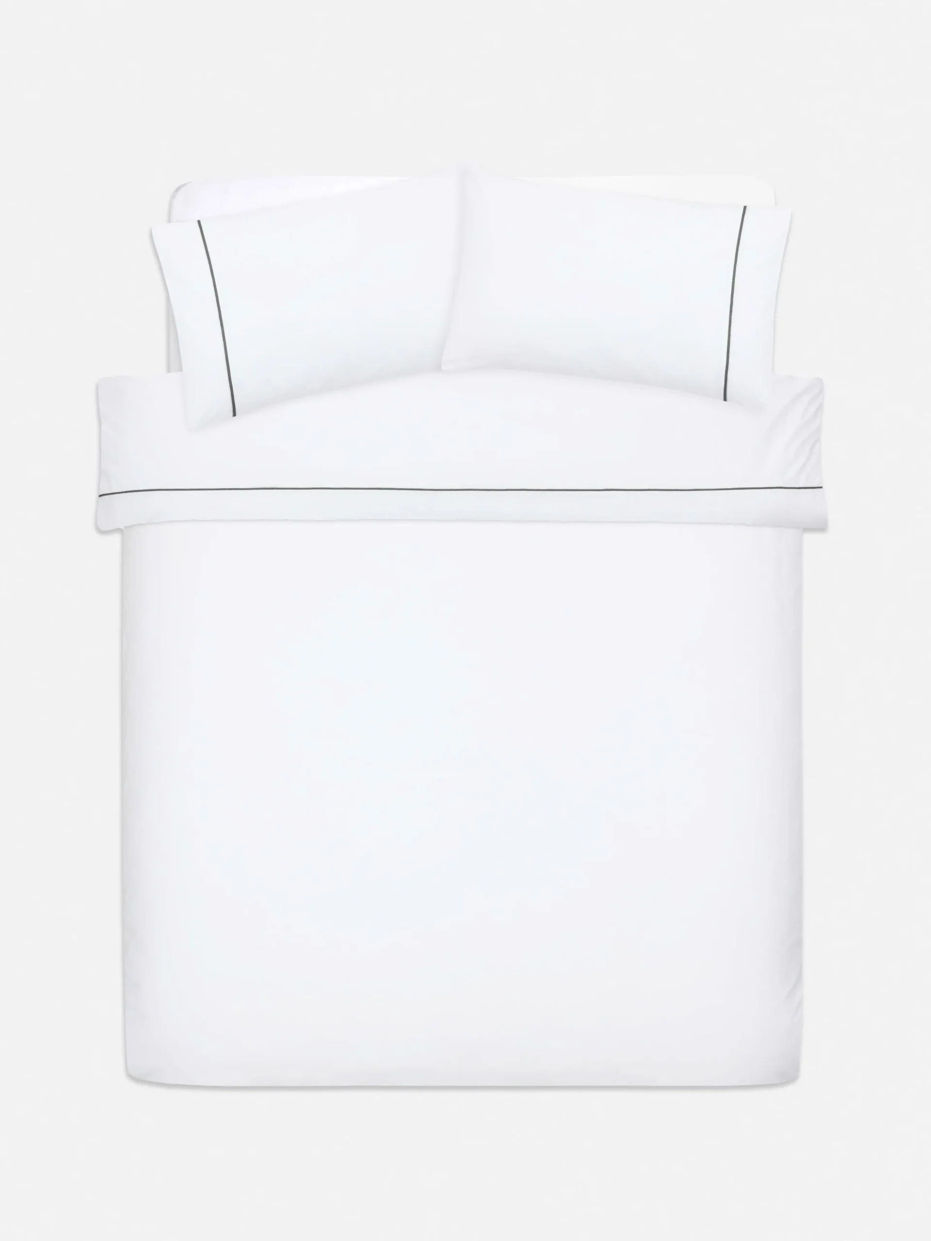 Funda Nórdica Con Ribetes En Contraste Para Cama Doble