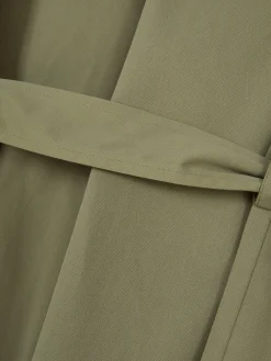 Gabardina De Doble Botonadura Con Cinturón