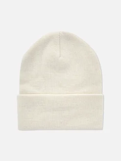 Gorro De Punto Con Borde Vuelto