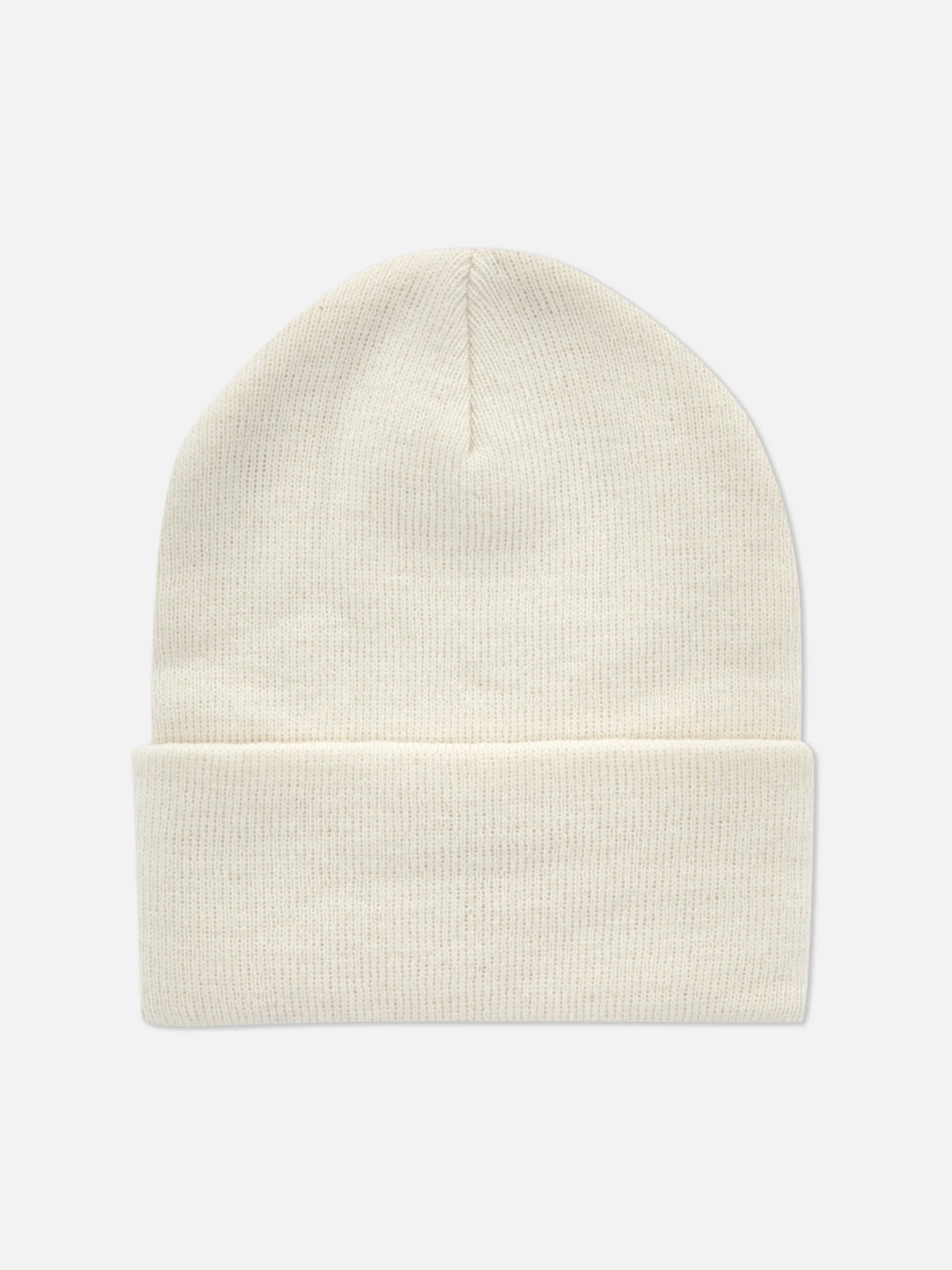 Gorro De Punto Con Borde Vuelto