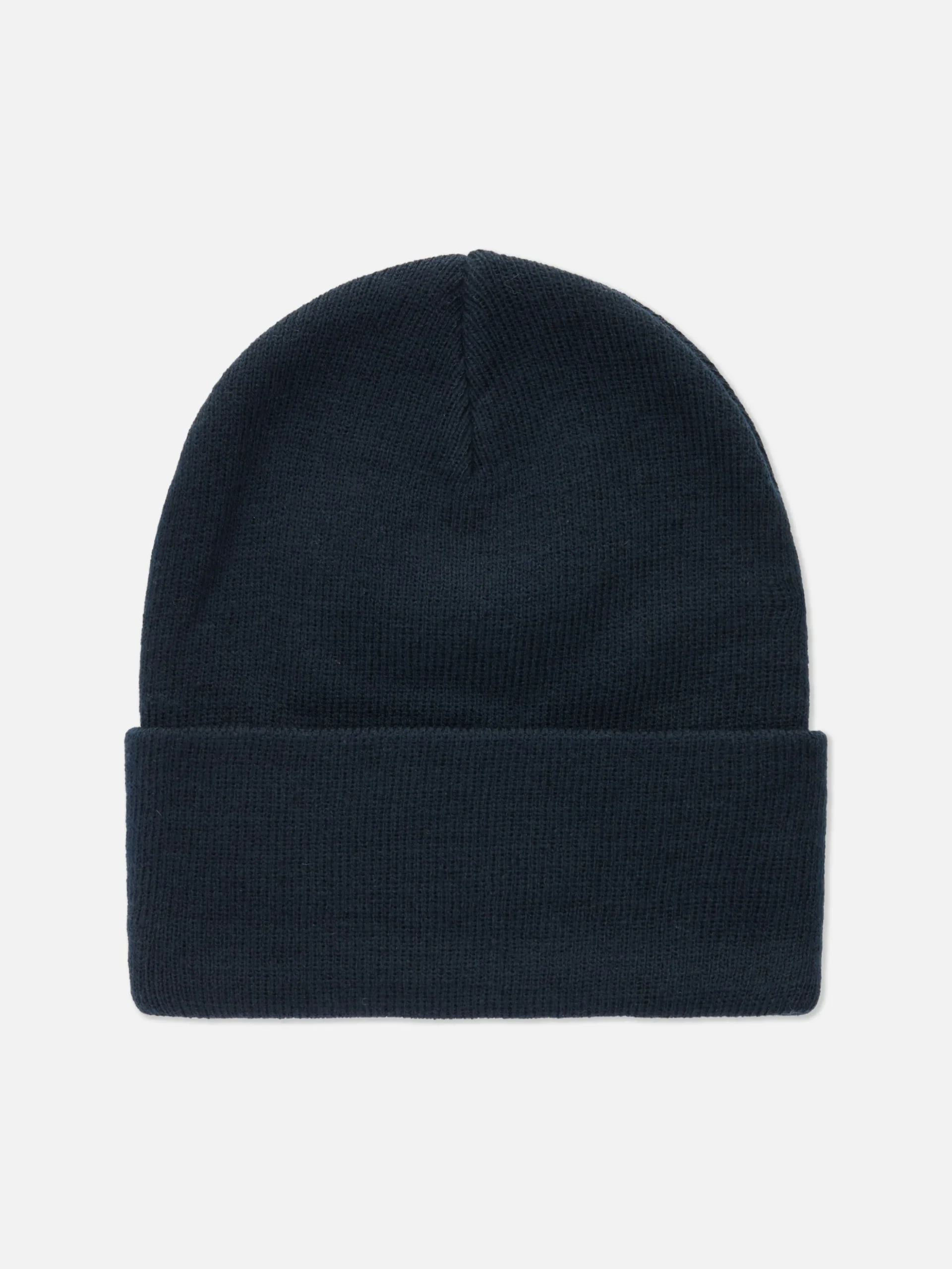 Gorro De Punto Con Borde Vuelto
