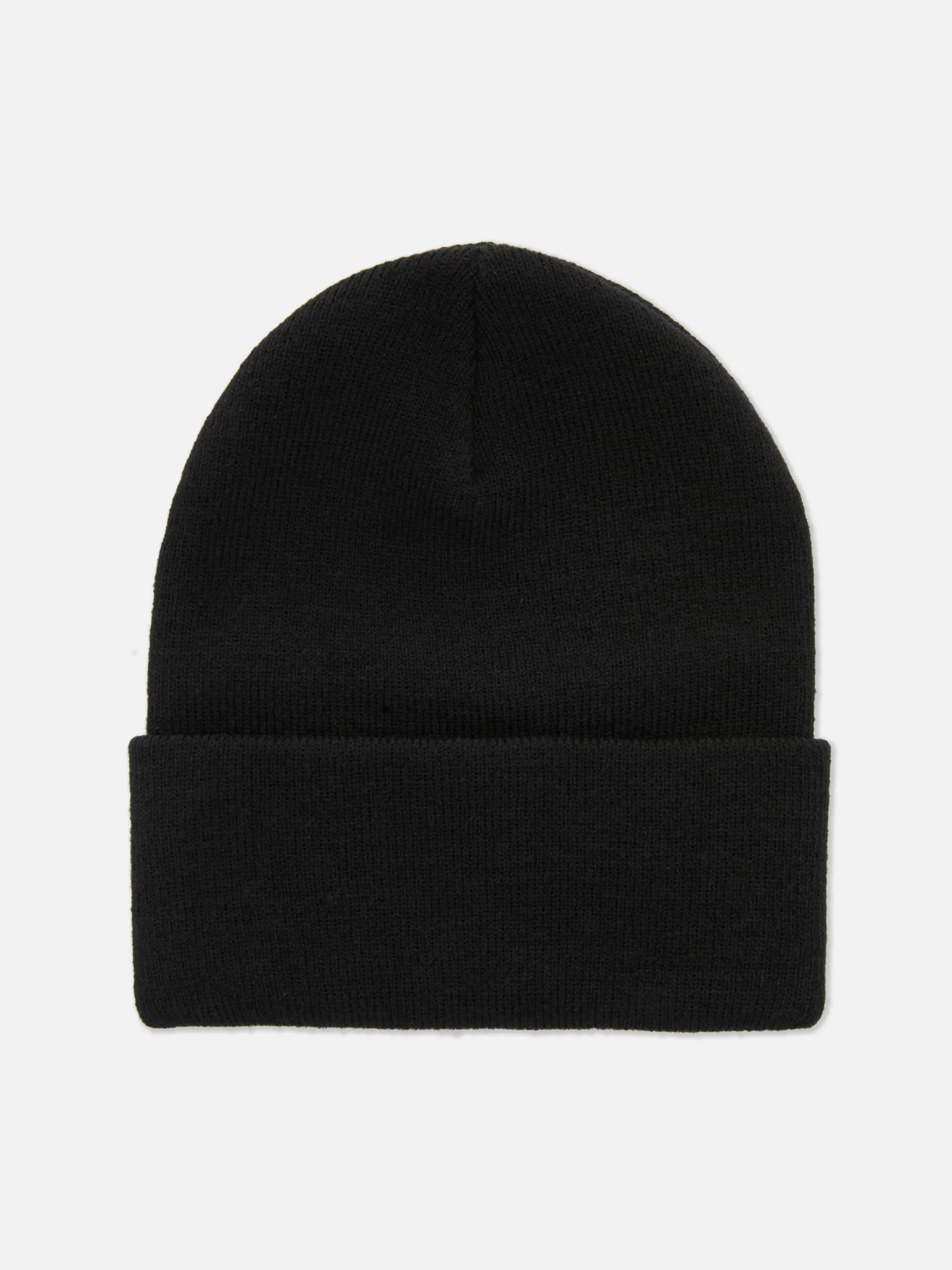 Gorro De Punto Con Borde Vuelto