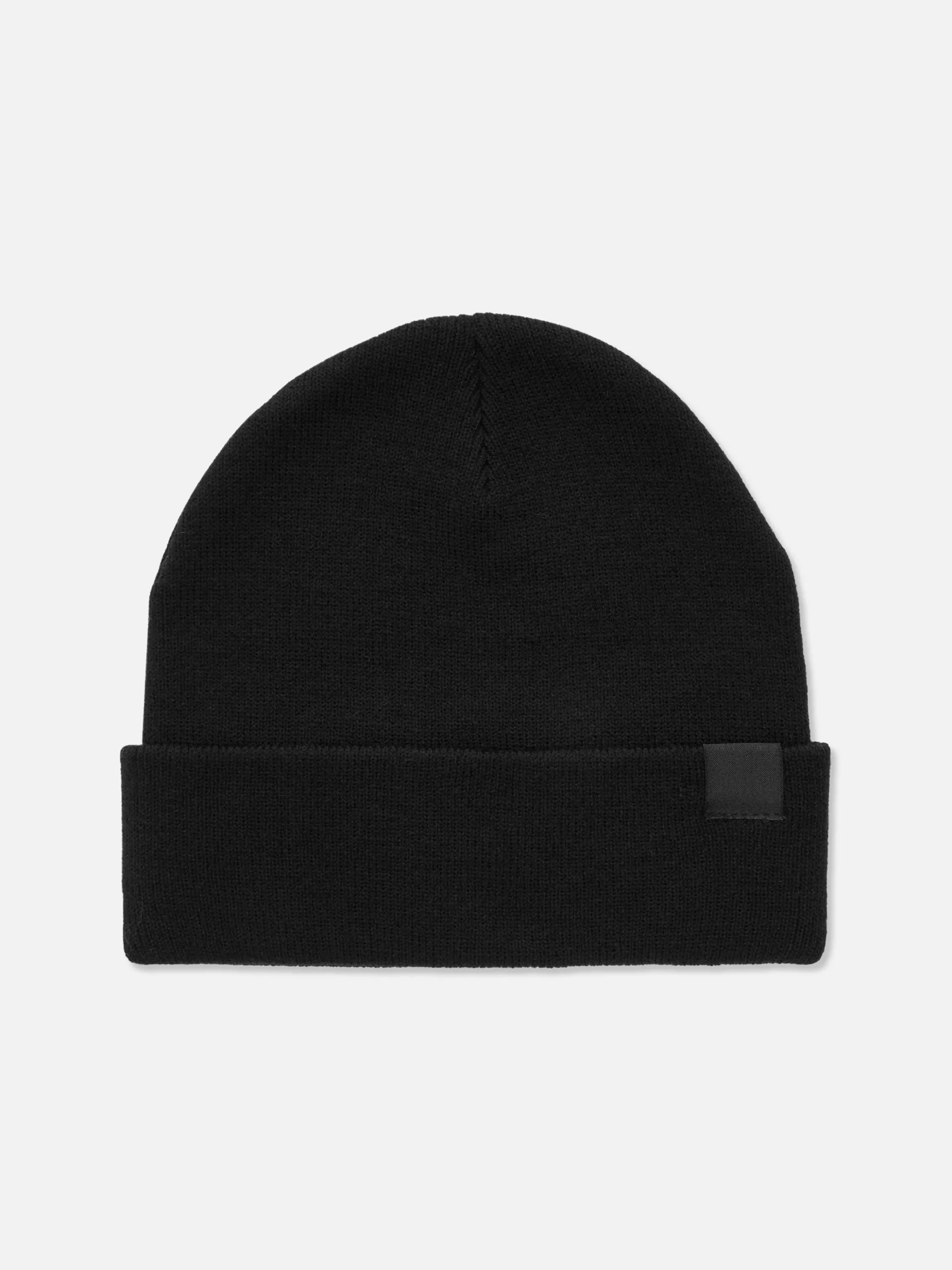 Gorro De Punto Fino Con Borde Vuelto